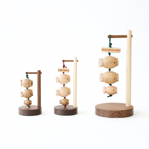 Asahikawa craft K-WOOD Yurayura Carp streamers Japanese craft