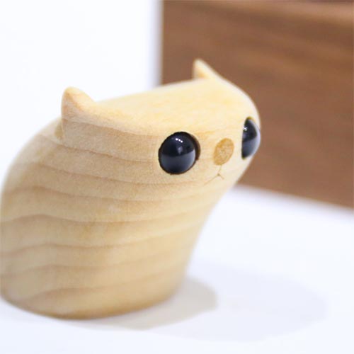 旭川クラフト 工房かわせみ 箱入りモモンガ 国産クラフト 木製 小物