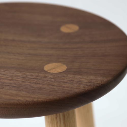 飛騨家具 kijiya 家具工房雉子舎 円スツール 国産家具 無垢 スツール