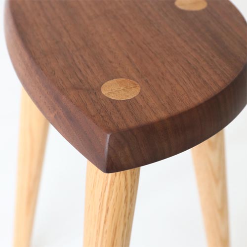 飛騨家具 kijiya 家具工房雉子舎 木の葉スツール 国産家具 無垢