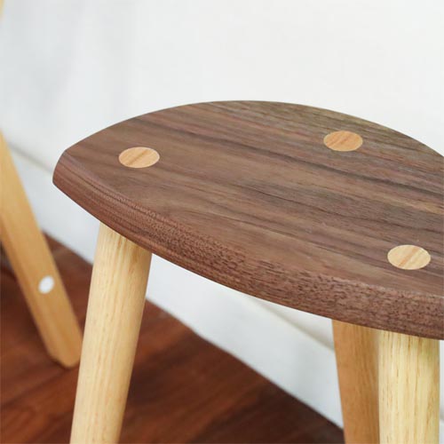 飛騨家具 kijiya 家具工房雉子舎 木の葉スツール 国産家具 無垢