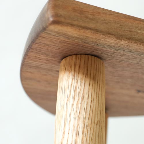 飛騨家具 kijiya 家具工房雉子舎 三角スツール 国産家具 無垢 スツール