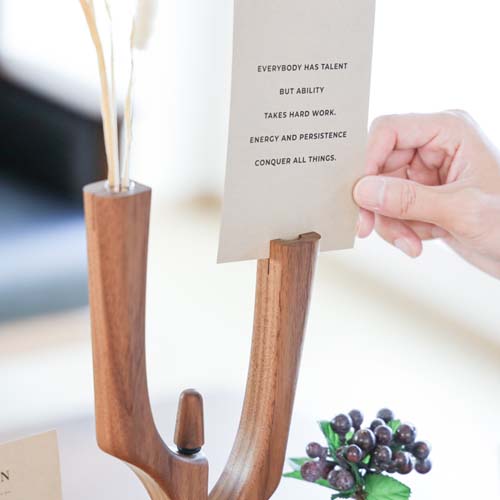 各地の名工房 kochi コチ ツノ4 カード 花挿し 国産クラフト 木製 花器