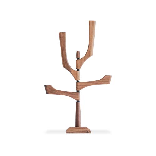 各地の名工房 kochi コチ ツノ4 カード 花挿し 国産クラフト 木製 花器