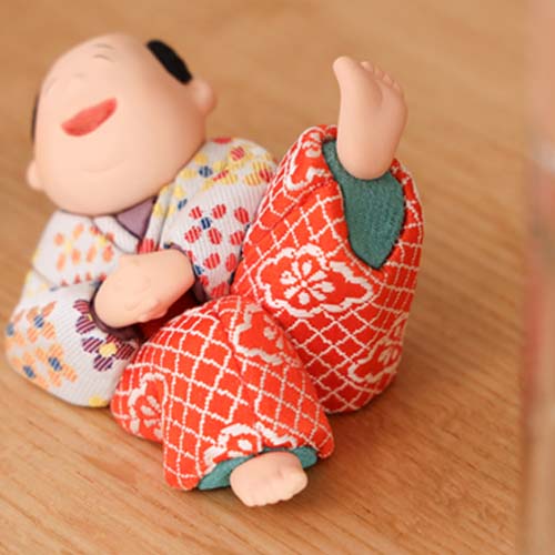 江戸木目込人形 koikko 幸一光 ことわざざむらい 笑う門には福来る