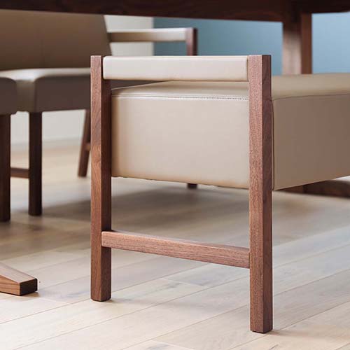 各地の名工房 KOKOROISHI 心石工芸 CHUNK チャンク ベンチ 国産家具