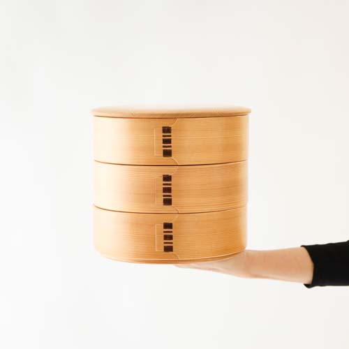 大館曲げわっぱ 栗久 三段重 伝統工芸品 木製 お重箱 | MUKU工房