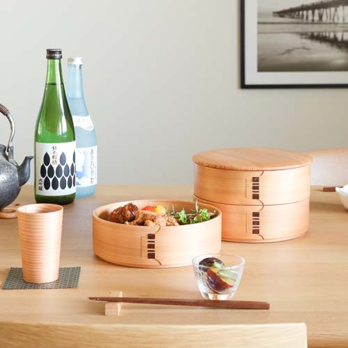 大館曲げわっぱ 栗久 三段重 伝統工芸品 木製 お重箱 | MUKU工房