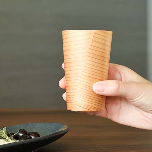 大館曲げわっぱ 栗久 ビアカップ 伝統工芸品 木製 コップ | MUKU工房