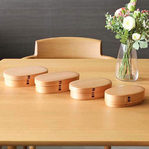 大館曲げわっぱ 栗久 弁当箱 小判型 伝統工芸品 木製 弁当箱 | MUKU工房