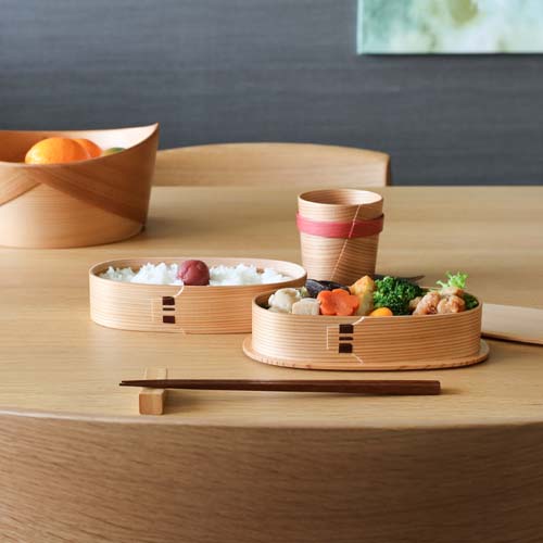 栗久/木製 大館曲げわっぱ 小判型弁当箱 スリム 伝統的工芸品 新品未使用 大館曲げわっぱ 栗久 弁当箱 小判入子 伝統工芸品 木製 弁当箱 | MUKU工房