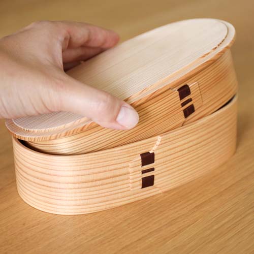 大館曲げわっぱ 栗久 弁当箱 小判入子 伝統工芸品 木製 弁当箱 | MUKU工房
