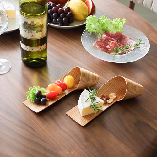 【新品】cogu 小具 木製 栗 輪花皿 Lサイズ 食器 皿 輪花小皿 大館曲げわっぱ 栗久 おしゃれ小皿 伝統工芸品 木製 プレート | MUKU工房