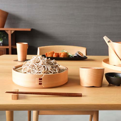 大館曲げわっぱ 栗久 ざるせいろ 伝統工芸品 木製 プレート | MUKU工房