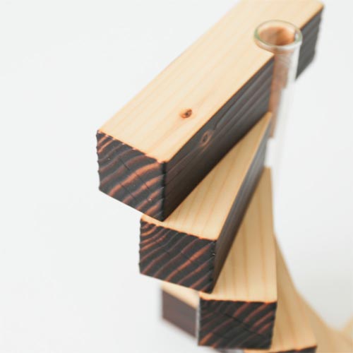 旭川クラフト 木ライフプロダクト トドマツ一輪挿し 国産クラフト 木製