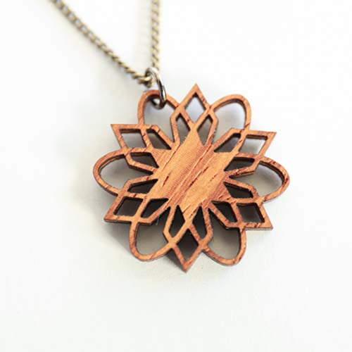 ぬくもりある天然木のパーツを組み合わせて作るペンダント Wood Resin] How to make the magical pendant with three faces, 
