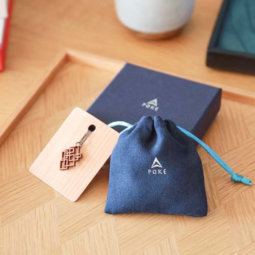 各地の名工房 MORI KOUGEI 森工芸 geometric pendant 幾何学模様の木の