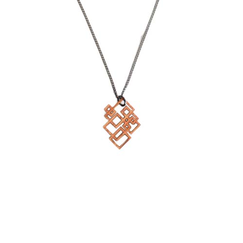 各地の名工房 MORI KOUGEI 森工芸 geometric pendant 幾何学模様