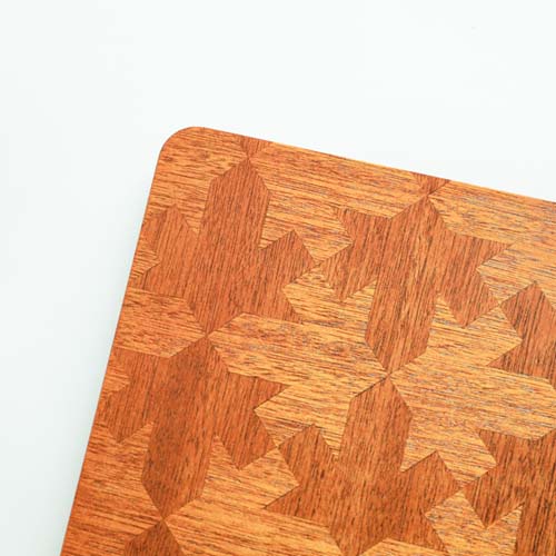 各地の名工房 MORI KOUGEI 森工芸 木象嵌 プレート レクタングル 国産