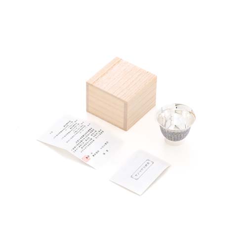 東京銀器森銀器製作所純銀酒杯豬口型傳統工藝品金屬杯子| MUKU工房