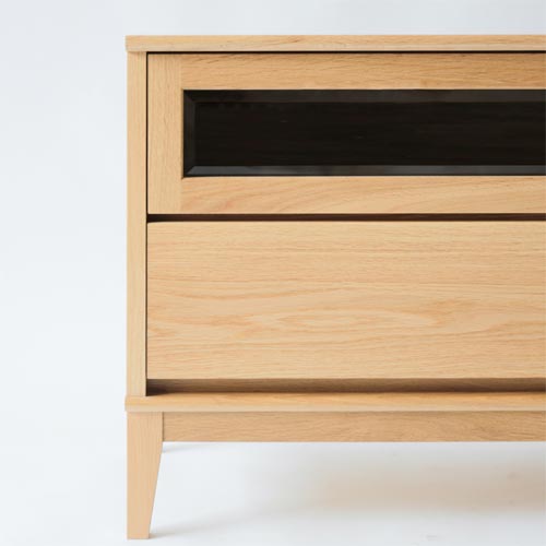 MUKU工房　ナラ材　テレビボード 各地の名工房 MUKU工房オリジナル Muku ムク TVボード 国産家具