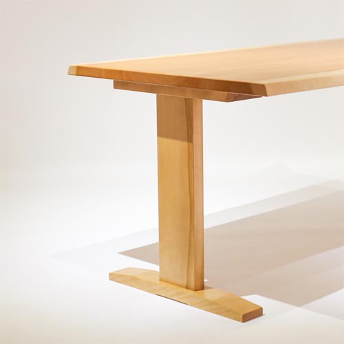 旭川家具 無垢板工房和 Nagomi Collection 和コレクション 2本脚耳付き