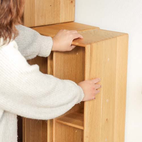 飛騨家具 nissin 日進木工 accent アクセント キバコ 長中仕切付 国産