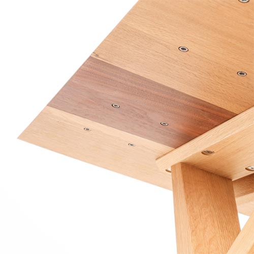 飛騨家具 nissin 日進木工 Carve カーヴ X脚テーブル 国産家具