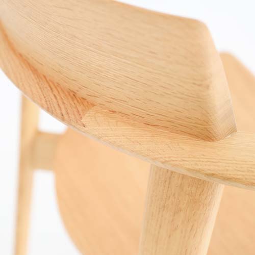 飛騨家具 nissin 日進木工 sof ソフ セミアームチェア 板座 国産家具