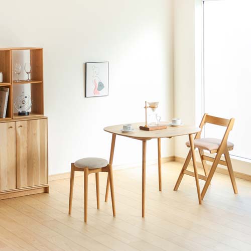 MUKU工房タモ材リビングテーブル　旭川家具 メーベルトーコーsolo 無垢テーブル | 旭川・飛騨・府中などが作る国産家具 | MUKU工房