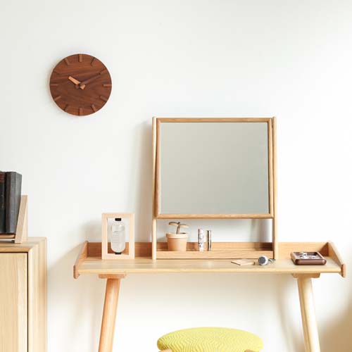 木製卓上ミラー | 無垢材を使用したハンドメイド品 | MUKU工房