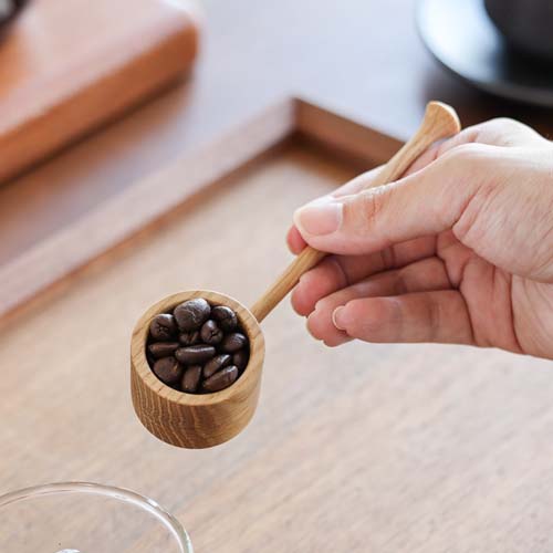 こだわりのプレゼントに‼️ 一つ一つ手作りの作家物 檜のコーヒーメジャースプーン こだわりのプレゼントに‼️ 一つ一つ手作りの作家物 檜の