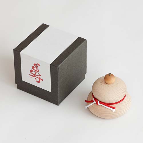 各地の名工房 osio craft オシオクラフト 木の鏡餅 国産クラフト 木製