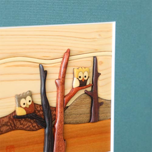 MUKU工房　工房ペッカー　寄木額絵　牧場 工房ペッカー 寄せ木絵｜くらしと生協