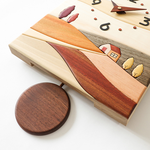 木製彫刻振り子時計 振り子時計 掛け時計 オシャレ 木製 アンティーク風 壁掛け時計