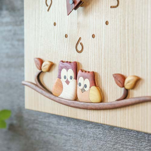 旭川クラフト Pecker 工房ペッカー 絆時計 スイープ 国産クラフト 木製