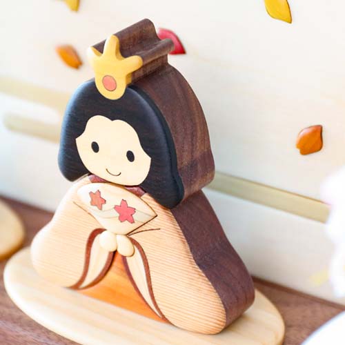 旭川クラフト Pecker 工房ペッカー 木製寄せ木雛人形 国産クラフト