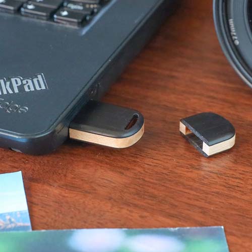 旭川クラフト Pecker 工房ペッカー マイUSBメモリ ラウンドショート 8G