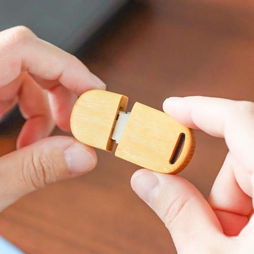 旭川クラフト Pecker 工房ペッカー マイUSBメモリ ラウンドショート 8G