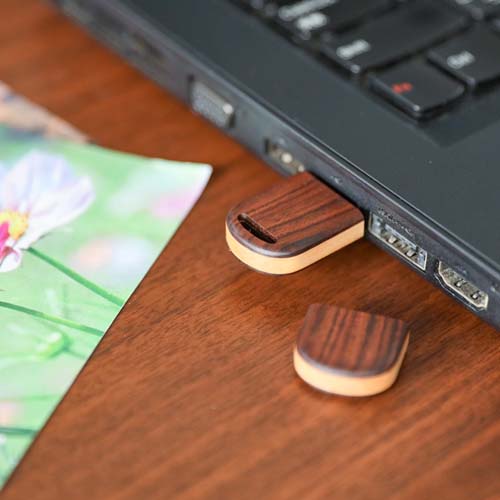 旭川クラフト Pecker 工房ペッカー マイUSBメモリ ラウンドショート 8G