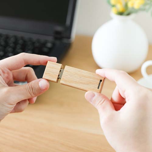 旭川クラフト Pecker 工房ペッカー マイUSBメモリ スクエアロング 16G