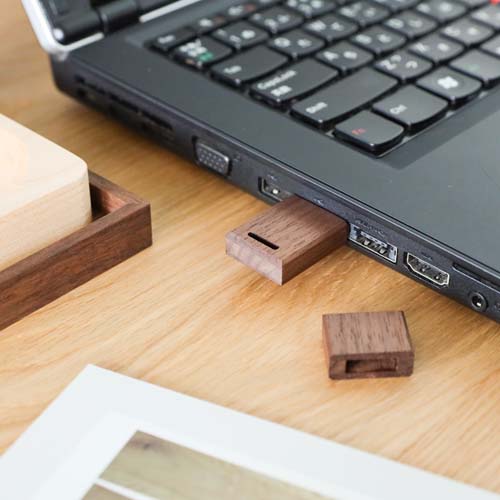 旭川クラフト Pecker 工房ペッカー マイUSBメモリ スクエアショート 8G