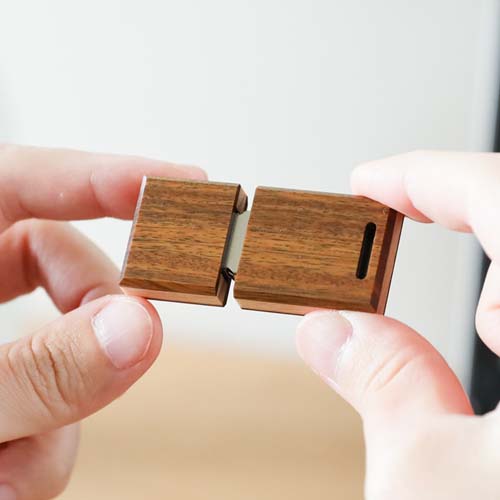 旭川クラフト Pecker 工房ペッカー マイUSBメモリ スクエアショート 8G