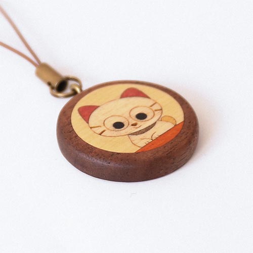 旭川クラフト Pecker 工房ペッカー SS 携帯ストラップ 国産クラフト