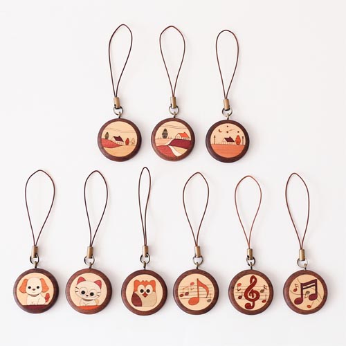 旭川クラフト Pecker 工房ペッカー SS 携帯ストラップ 国産クラフト