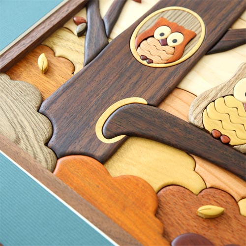 MUKU工房　工房ペッカー　寄木額絵　牧場 MUKU工房 工房ペッカー 寄木額絵 牧場 MUKU工房 工房ペッカー