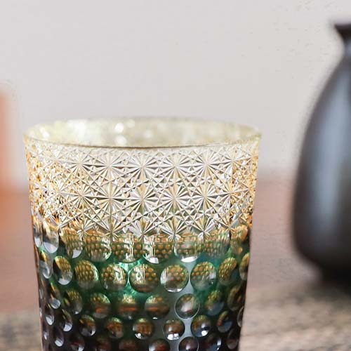 江戸切子 SAIHO 硝子工房彩鳳 Crystal クリスタル M-204