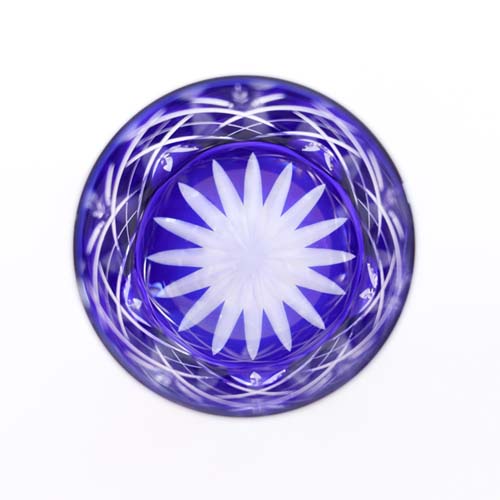 江戸切子 SAIHO 硝子工房彩鳳 M-130 オールド 剣矢来 伝統工芸品