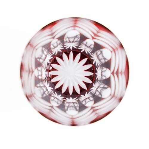 江戸切子 SAIHO 硝子工房彩鳳 M-8522 ミニオールド 重双葉 伝統