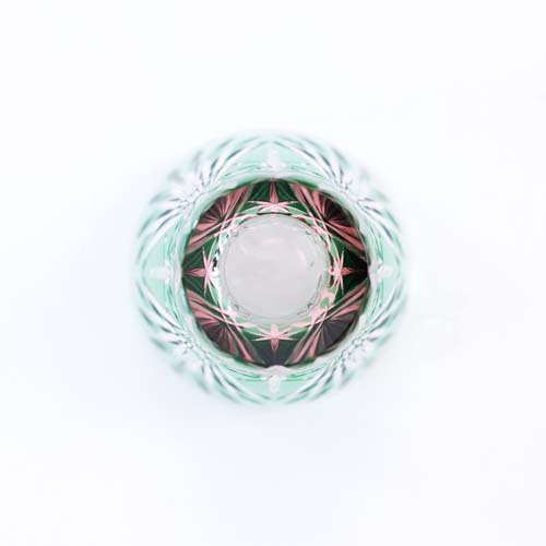 江戸切子 SAIHO 硝子工房彩鳳 M-8586 ミニオールド 剣菱星 伝統工芸品